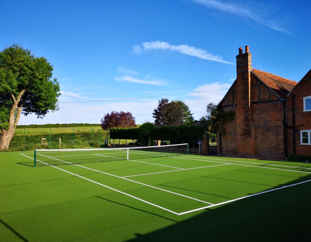 Garden tennis court