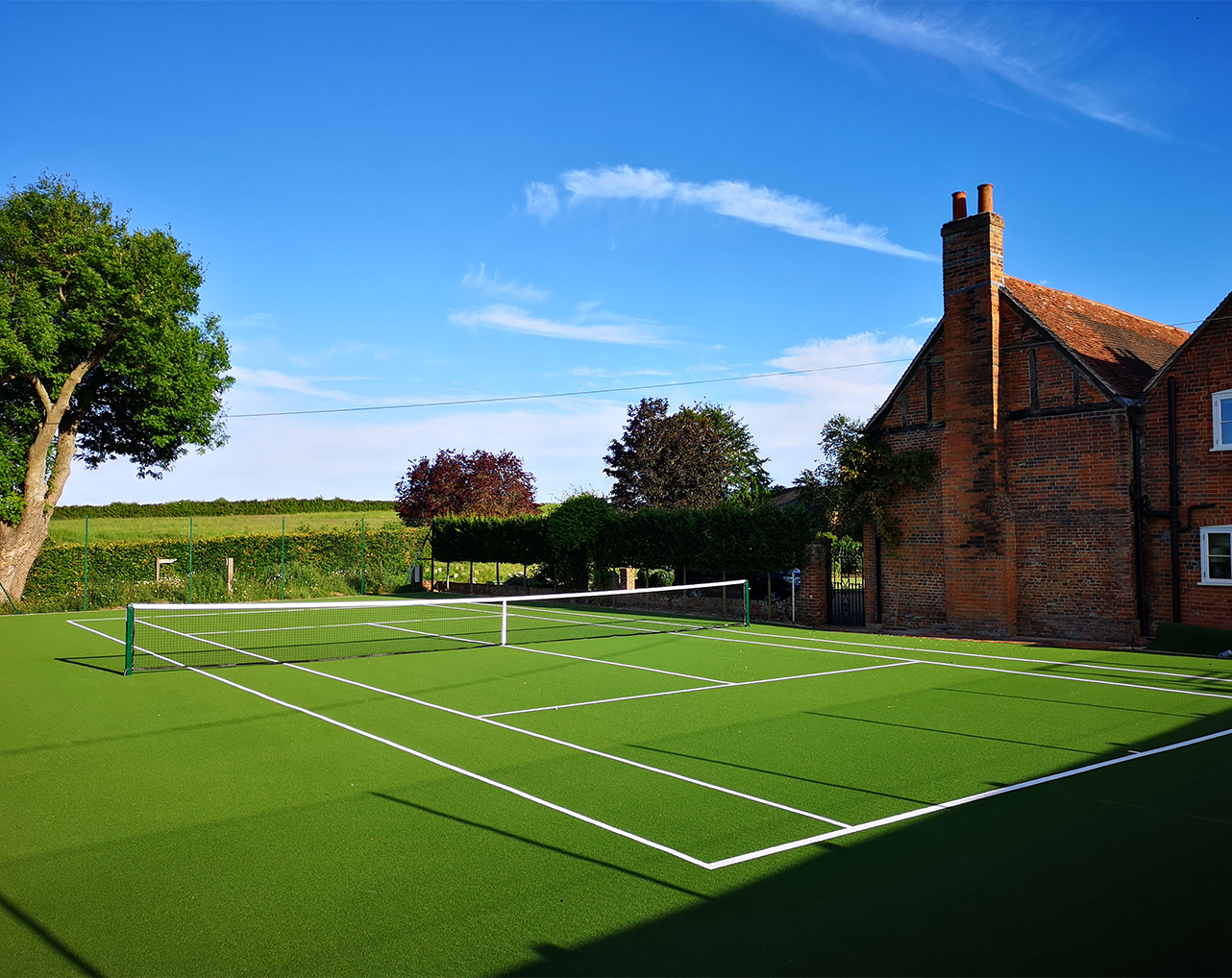 New tennis court