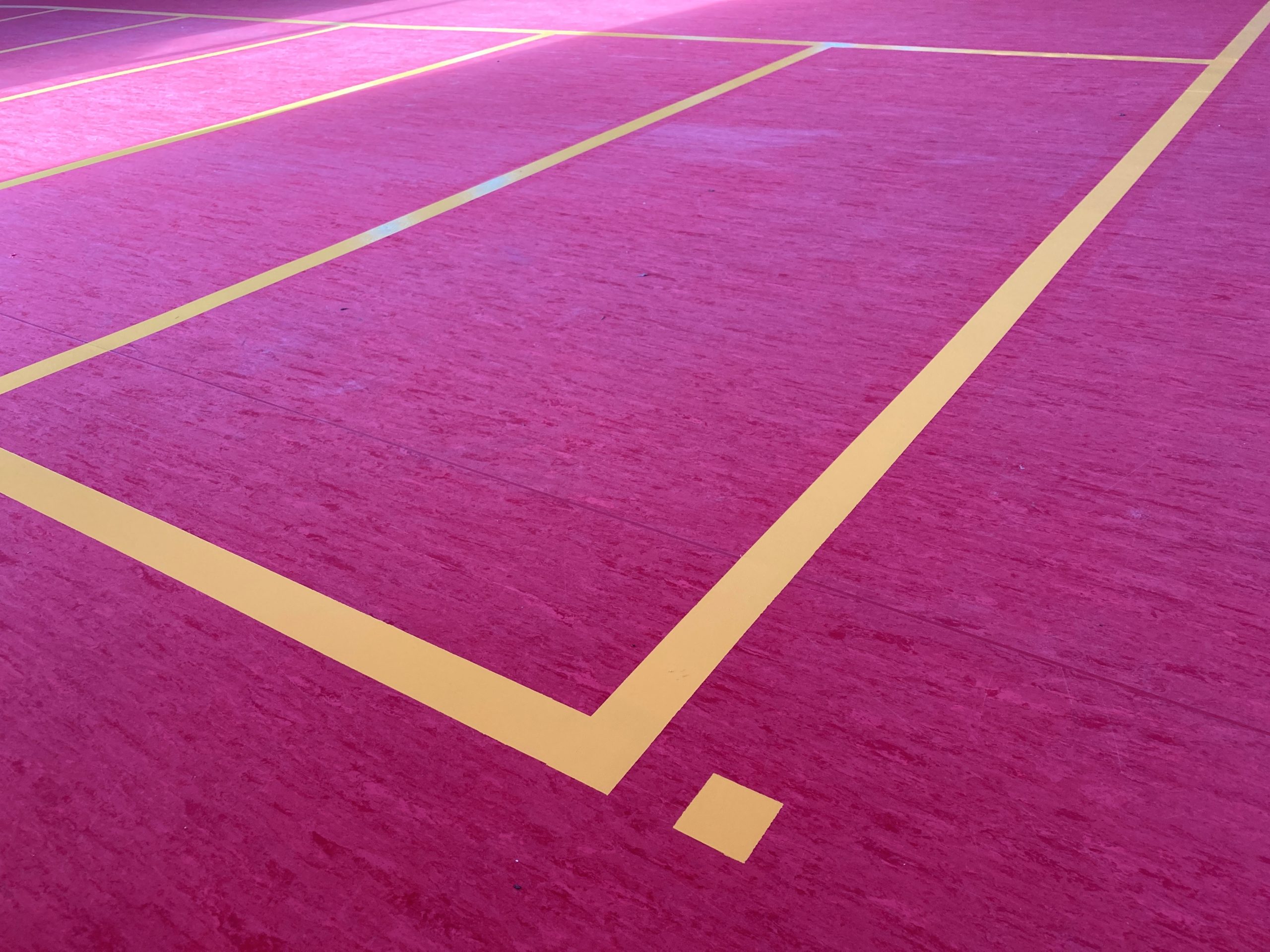 Sports hall flooring